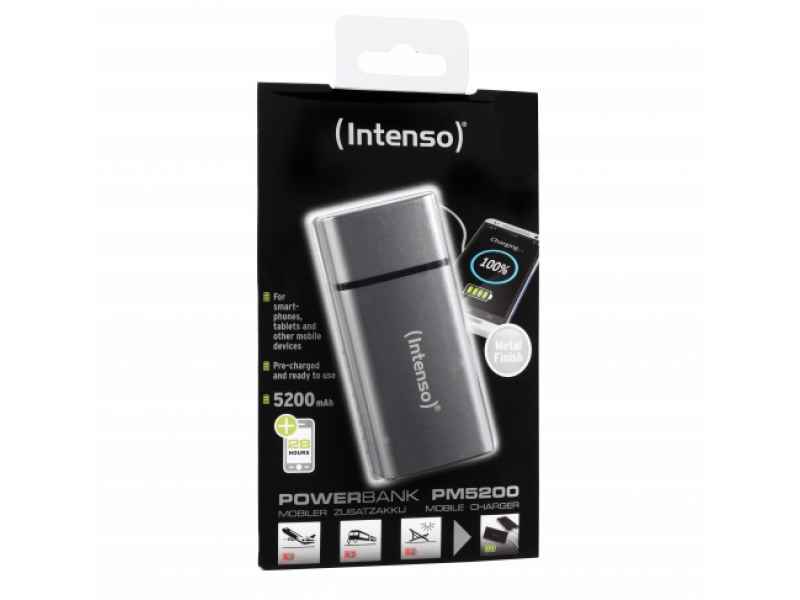 Intenso Powerbank PM5200 Rechargeable Battery 5200mAh Grey