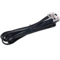 Phone Cable 6' RJ-11 4-Wire (Black)