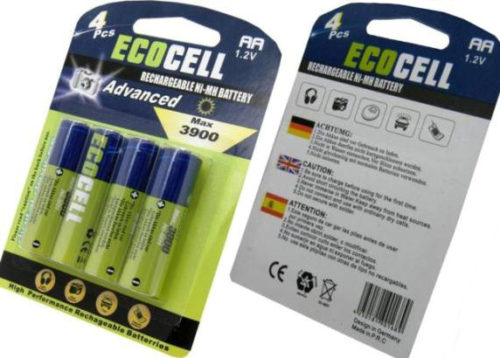 EcoCell 3900mAh Ni-MH Battery AA