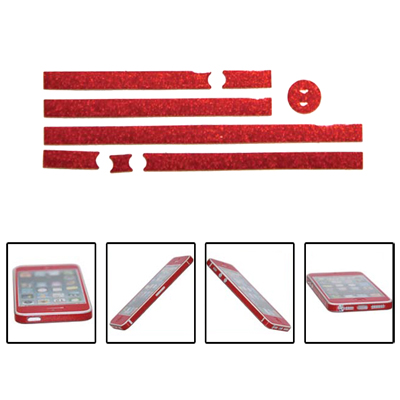 RED FLASH POWDER Πλαινό αυτοκόλλητο για iphone 5