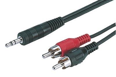 INLINE Audio Cable 1 x 3.5mm stereo plug, 2 x RCA plug 1.5M