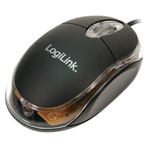 LogiLink mini optical USB mouse with LED black (ID0010)