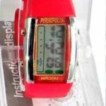Persopolis unisex watch with silicone strap Red