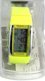 Persopolis unisex watch with silicone strap yellow
