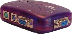 Dolphix 2-Port KVM Switch PS/2 + VGA