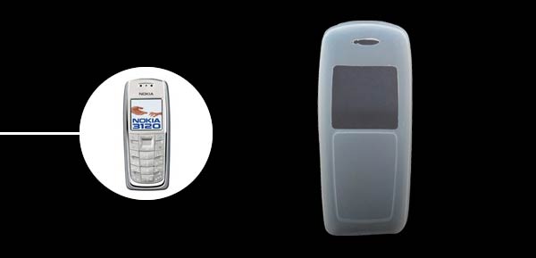 Silicon Case For Nokia 3120 CLEAR