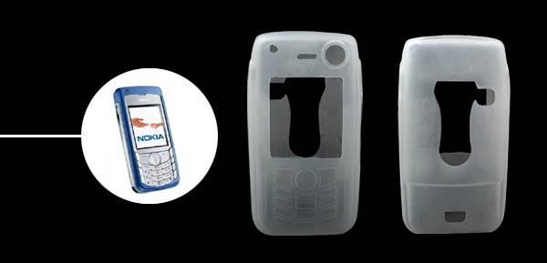 Silicon Case For Nokia 6681 CLEAR