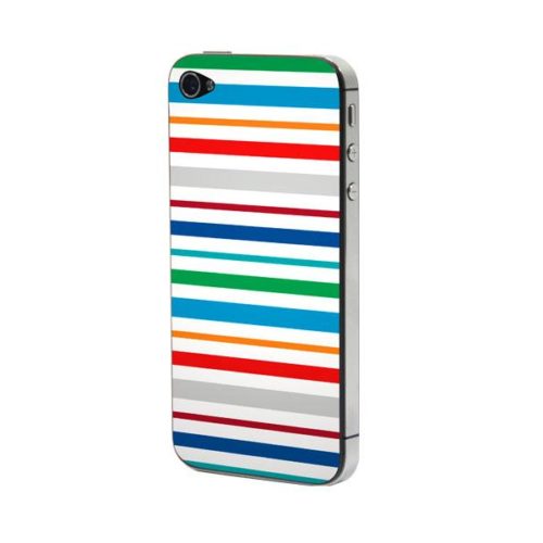 Προστατευτικό Αυτοκόλλητο για iPhone 4/4S (Stripes)