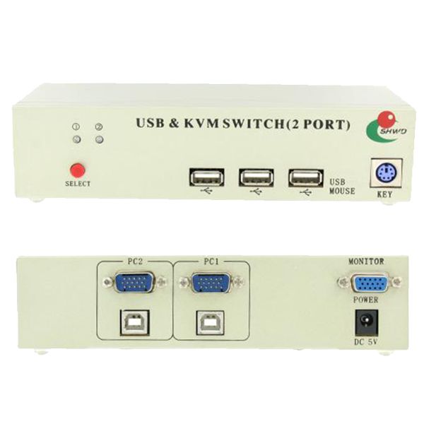 2 Port USB KVM Switch