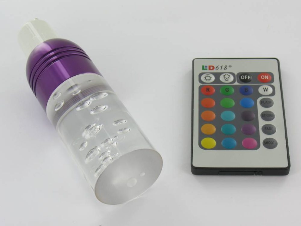 3 Watt RGB LED Crystal Lamp GU10
