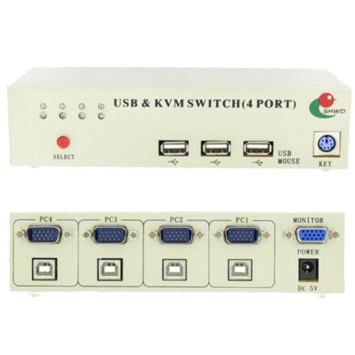 4 Port USB KVM Switch