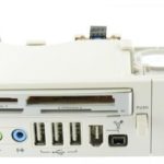 64 in 1 - 5.25'' White Panel Cardreader USB Firewire Audio