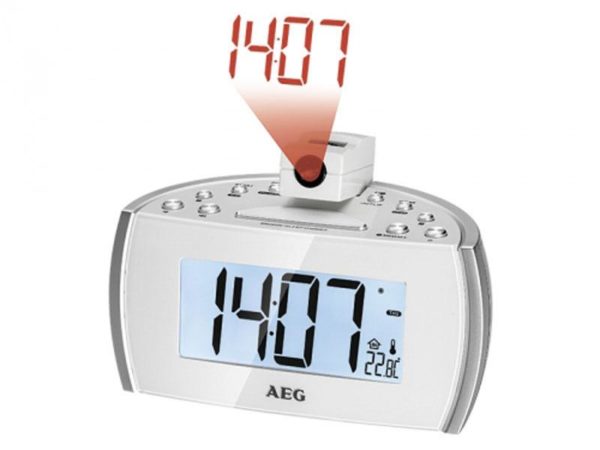 AEG MRC 4119 P N Clock radio with time projection White