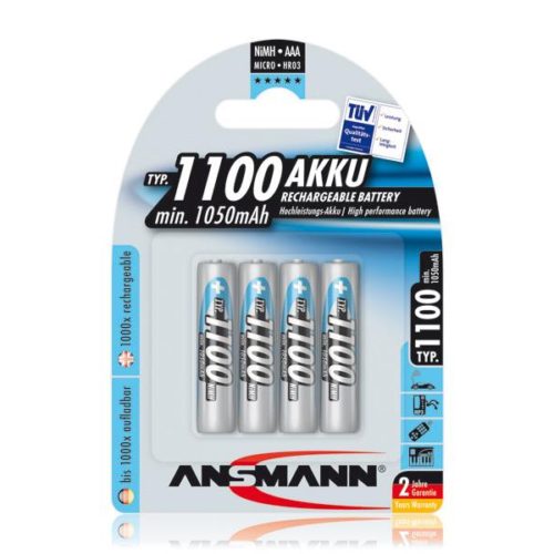 Akku Ansmann AAA Micro 1100mAH  (4 Pcs)