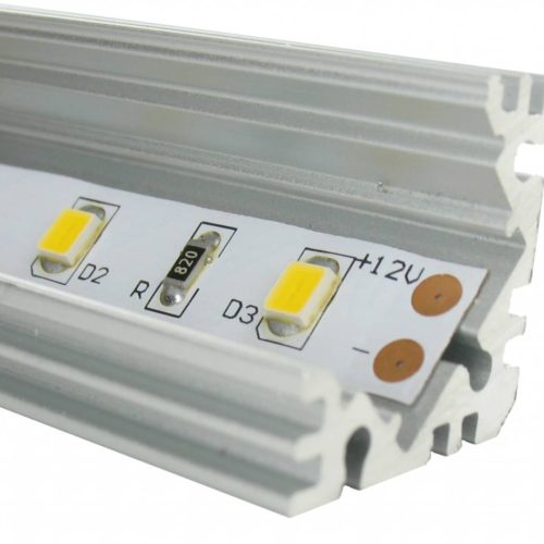 Aluminum U profile 90 degree angles 100CM