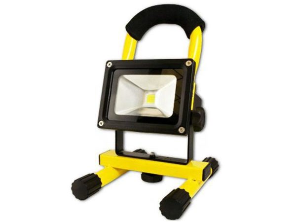 Arcas 10 Watt LED Flood Light rechargeable (Yellow)