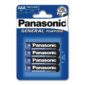 Batterie Panasonic (Blue) General R03 Micro AAA (4 St.)