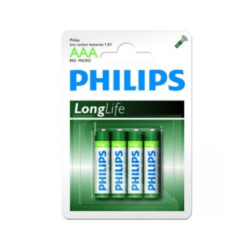 Batterie Philips Longlife R03 Micro AAA (4 pieces)