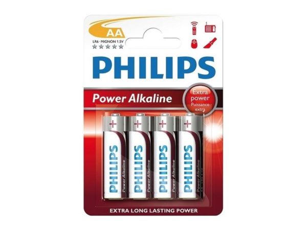 Battery Philips Power Alkaline LR06 Mignon AA (4 pcs)