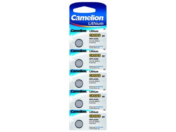 Camelion Lithium Battery CR1216 3V (5 pcs.)