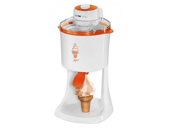 Clatronic 2in1 Soft Ice & Icecream Maker ICM 3594 white-orange