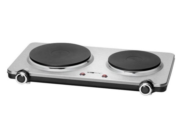 Clatronic DKP 3668 E Stainless steel double hotplate inox