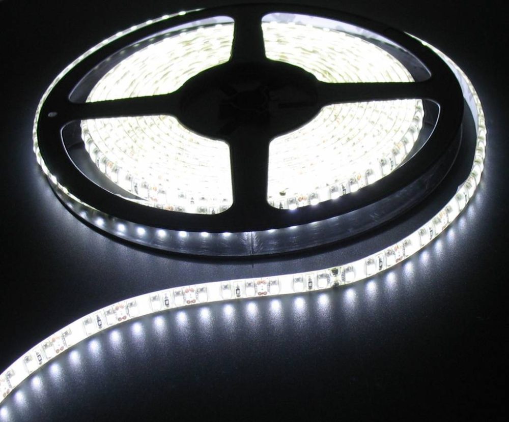 Clear White 5m 120LED 12 Volt White PCB