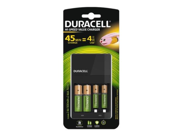 Duracell Universal Charger CEF14, incl. 2xAA 2xAAA