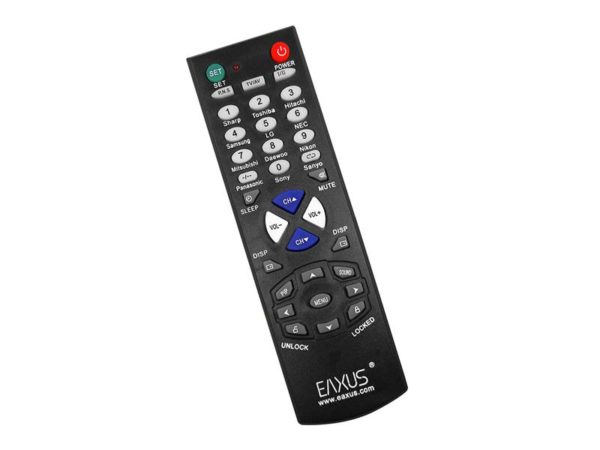EAXUS Universal TV remote control for the control from up to 10 devices (black)
