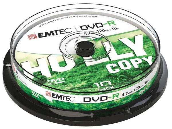 EMTEC DVD-R 4,7 GB 16x Speed - 10pcs Cake Box