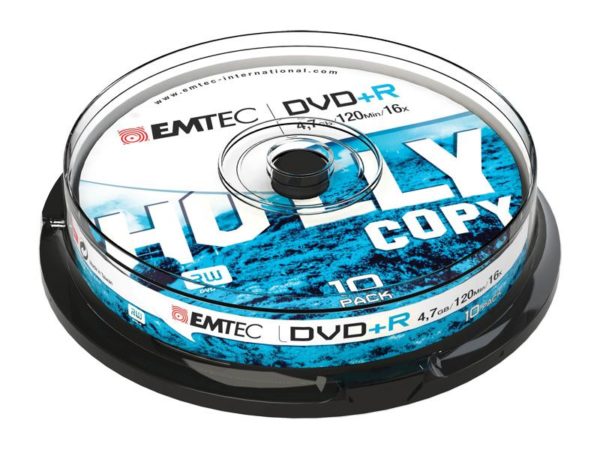 EMTEC DVD+R 4,7 GB 16x Speed - 10pcs Cake Box