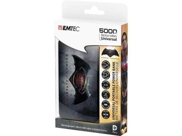 EMTEC Power Bank 5000mAh BATMAN VS SUPERMAN