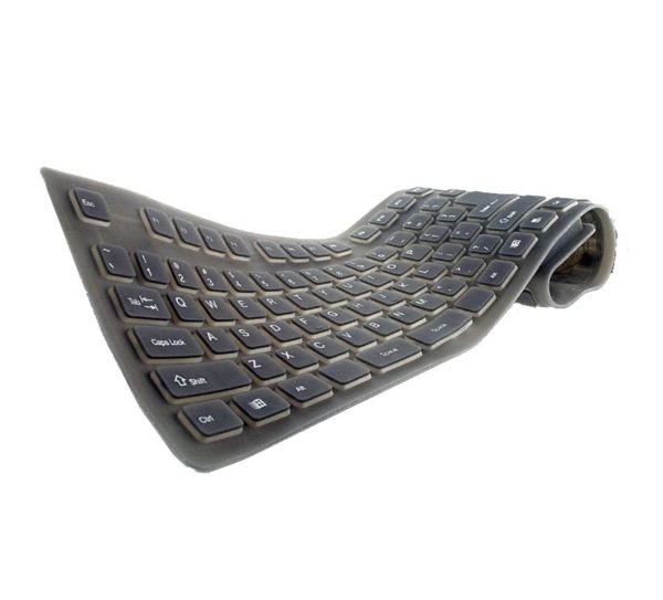 Flexible USB Keyboard Full Size Black