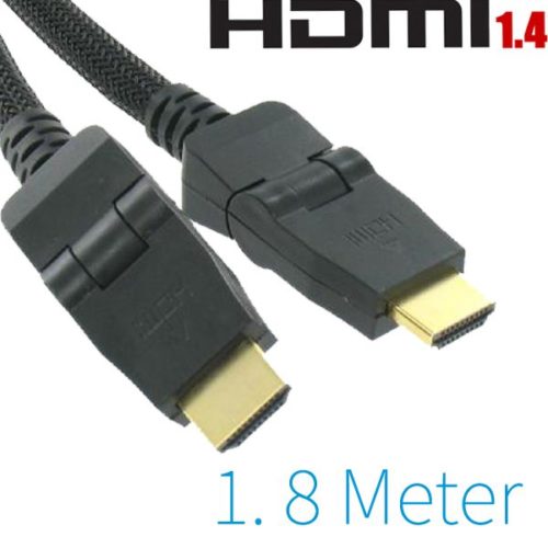 HDMI to HDMI 1.8 Meter With 2x 90 ° Connector