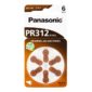 Hearing Aid Battery Panasonic Zinc-Air PR312 0% Mercury