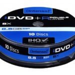 Intenso DVD+R 8,5 GB DL Double Layer 8x Speed - 10pcs Cake Box