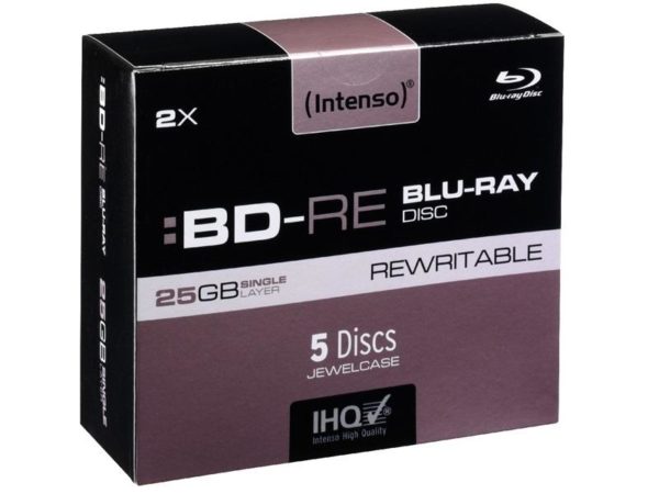 Intenso Rewritable BD-RE 25GB 2x Speed - 5pcs Jewel Case