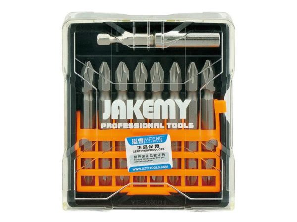 Jakemy TOOLS JM-TP021 9 pcs Cross Bit Set 65mm PH2