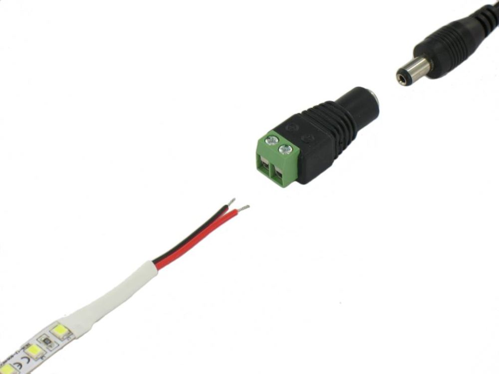 LED DC Jack Socket Female to Wire Connector