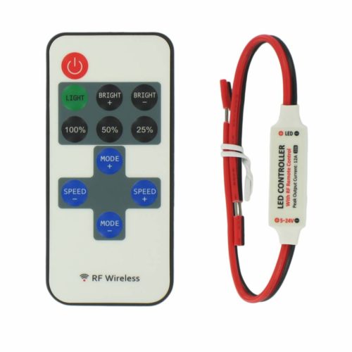 LED Mini RF Controller Set for Single color LED Strips
