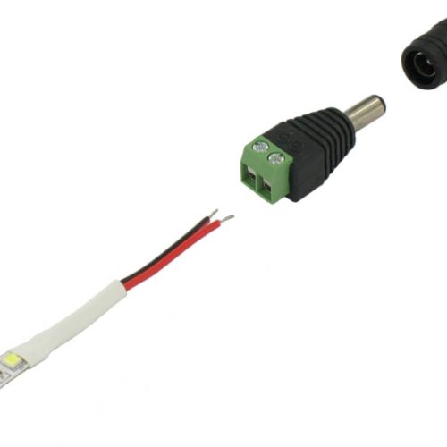 LED Socket DC Jack Male to Wire Connector