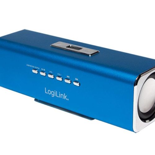 Logilink Discolady Soundbox with MP3 Player and FM Radio blue (SP0038B)