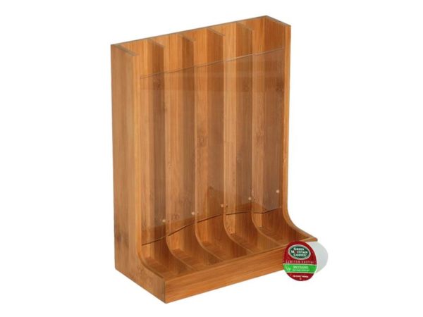 MK Bamboo PRAHA - 5 Divisions Coffee Pod Stand