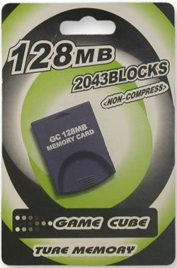 Memory 128 MB for GameCube and Wii