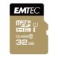 MicroSDHC 32GB EMTEC +Adapter CL10 Gold+ UHS-I 85MB