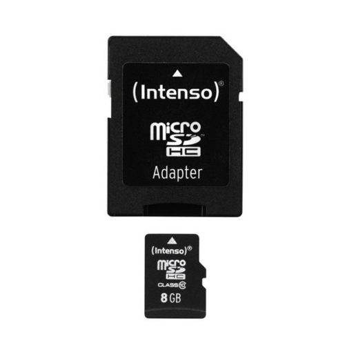 MicroSDHC 8GB Intenso +Adapter CL10 Blister