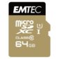 MicroSDXC 64GB EMTEC +Adapter CL10 Gold+ UHS-I 85MB