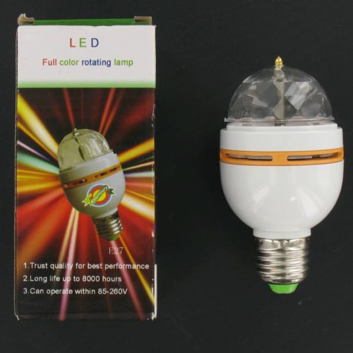 Multi-Color RGB LED Turn Lamp E27 3 Watt Small
