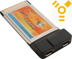 PCMCIA Firewire 2 Port Map