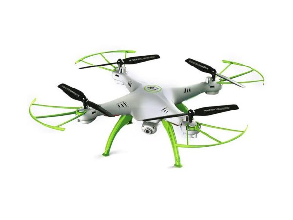 Quad-Copter SYMA X5HC 2.4G 4-Channel with Gyro + Camera (White + 4GB microSD)